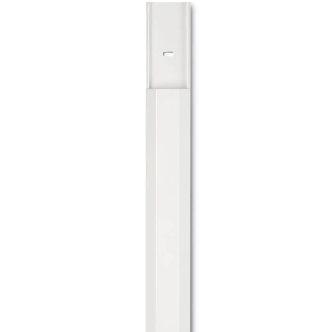 Alu-Kabelkanal, eckig, 110 x 5 x 2,6 cm, Weiß
