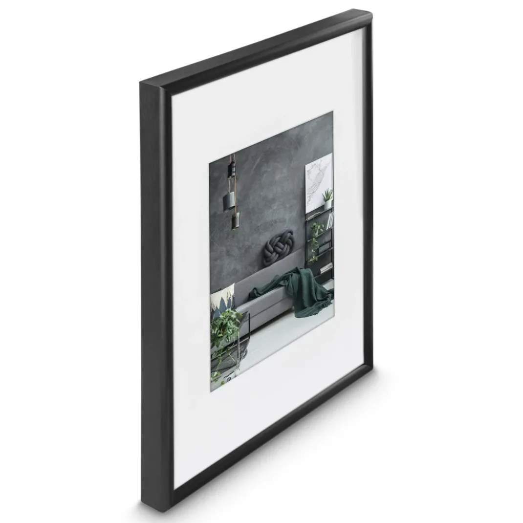 Aluminiumrahmen "Detroit", Schwarz, 30 x 40 cm