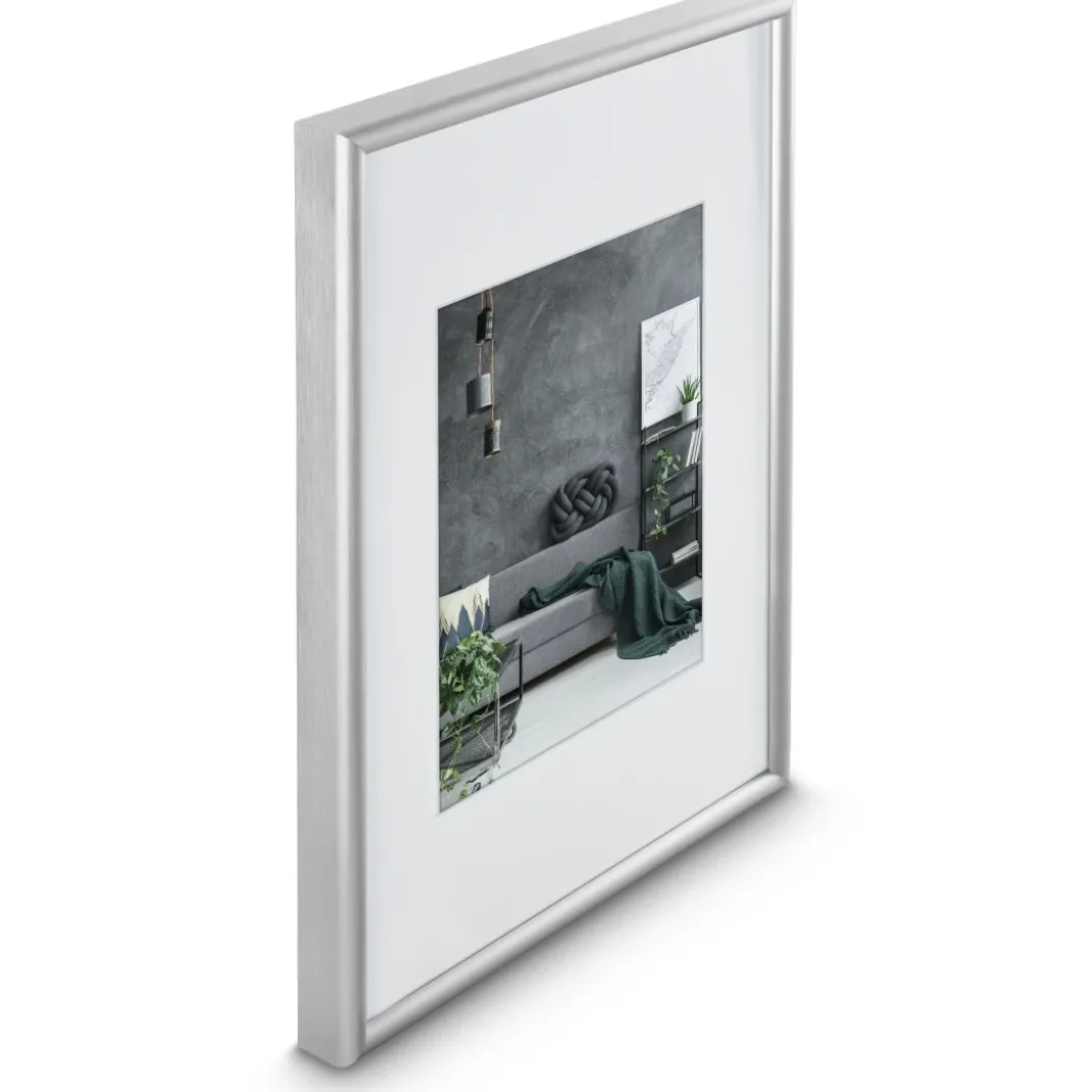 Aluminiumrahmen "Detroit", Silber, 24 x 30 cm