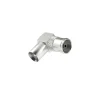 Antennen-Adapter, Koax-Stecker - Koax-Kupplung, 90°