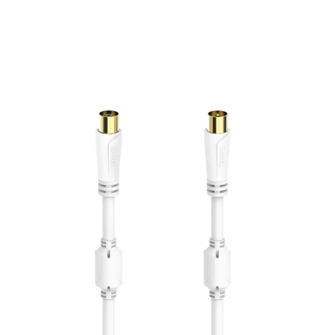 Antennen-Kabel, Koax-Stecker - Koax-Kupplung, vergoldet, 0,75 m, 100 dB