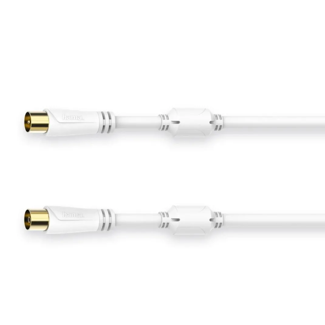 Antennen-Kabel, Koax-Stecker - Koax-Kupplung, vergoldet, 0,75 m, 100 dB