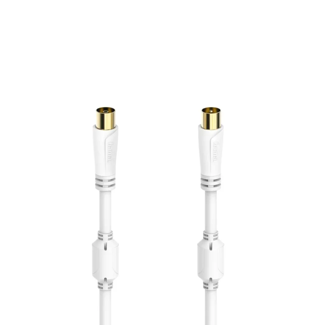 Antennen-Kabel, Koax-Stecker - Koax-Kupplung, vergoldet, 7,5 m, 100 dB