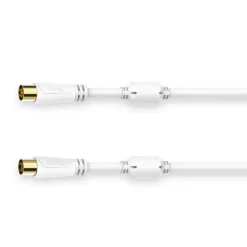 Antennen-Kabel, Koax-Stecker - Koax-Kupplung, vergoldet, 7,5 m, 100 dB