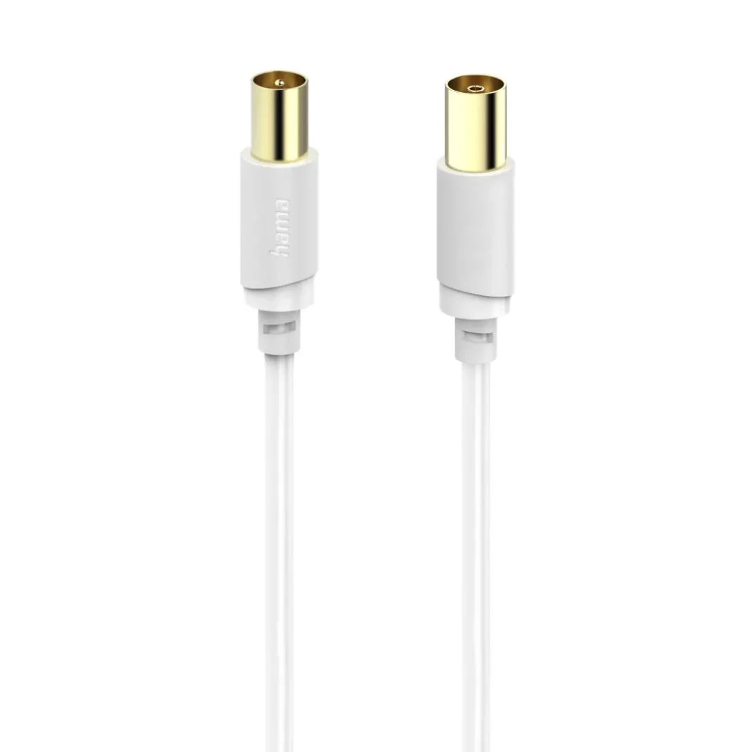 Antennen-Kabel, Koax-Stecker - Koax-Kupplung, vergoldet, 5,0 m, 120 dB