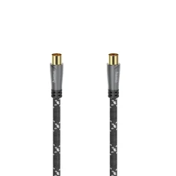 Antennen-Kabel, Koax-Stecker - Koax-Kupplung, Metall, verg., 1,5 m, 120 dB