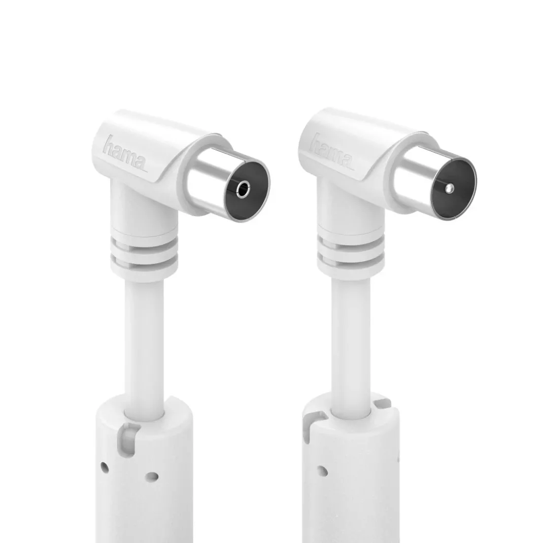 Antennen-Kabel, Koax-Stecker - Koax-Kupplung, 90°, 1,5 m, 90 dB