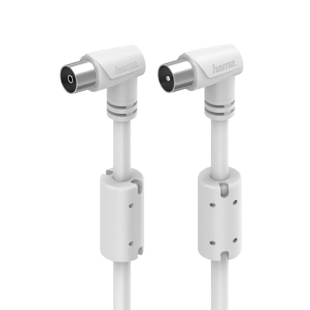 Antennen-Kabel, Koax-Stecker - Koax-Kupplung, 90°, 1,5 m, 90 dB