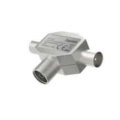 Antennen-Verteiler, Koax-Kupplung- 2 Koax-Stecker, Metall