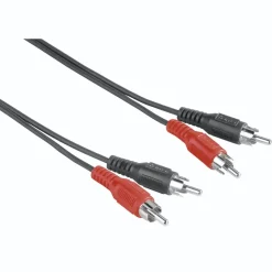 Audio-Kabel, 2 Cinch-Stecker - 2 Cinch-Stecker, 5 m