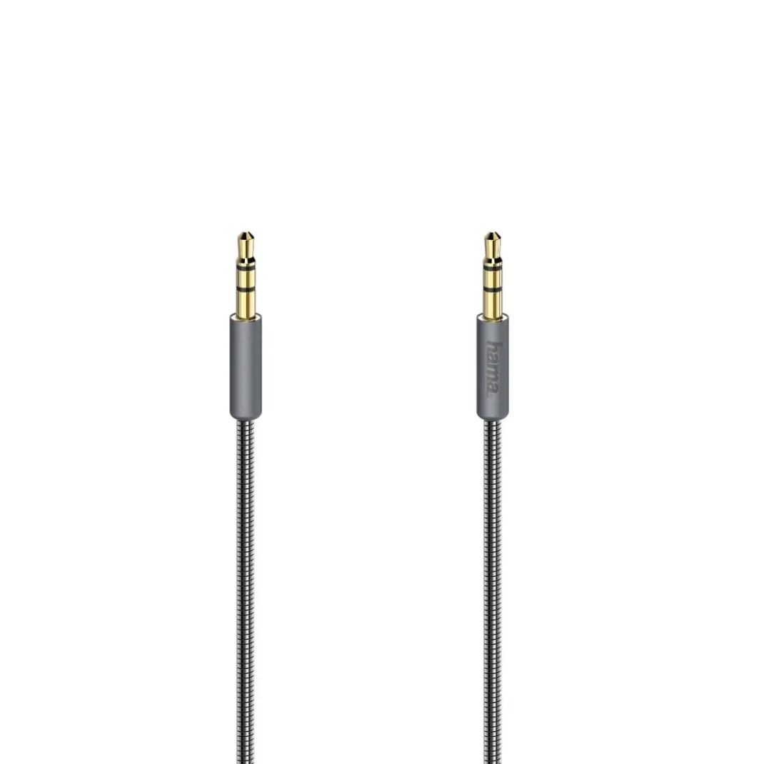 Audio-Kabel "Elite", 3,5-mm-Klinken-St. - St., Metall, vergoldet, 0,75 m