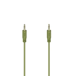 Audio-Kabel "Flexi-Slim", 3,5-mm-Klinken-Stecker, vergold., Grün, 0,75 m