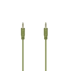 Audio-Kabel "Flexi-Slim", 3,5-mm-Klinken-Stecker, vergold., Grün, 0,75 m