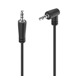 Audio-Kabel, 3,5-mm-Klinken-St. 90° - 3,5-mm-Klinken-St., Stereo, 1,5 m