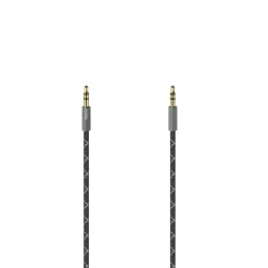 Audio-Kabel, 3,5-mm-Klinken-St. - St., Stereo, Metall, vergoldet, 0,75 m