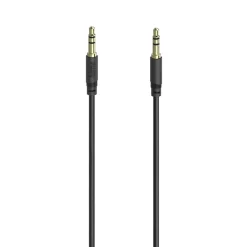 Audio-Kabel, 3,5-mm-Klinken-St. - St., Stereo, vergoldet, ultradünn, 0,5 m