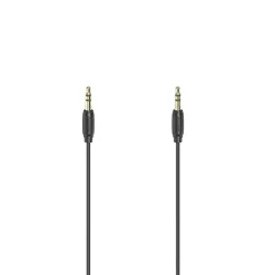 Audio-Kabel, 3,5-mm-Klinken-St. - St., Stereo, vergoldet, ultradünn, 0,5 m
