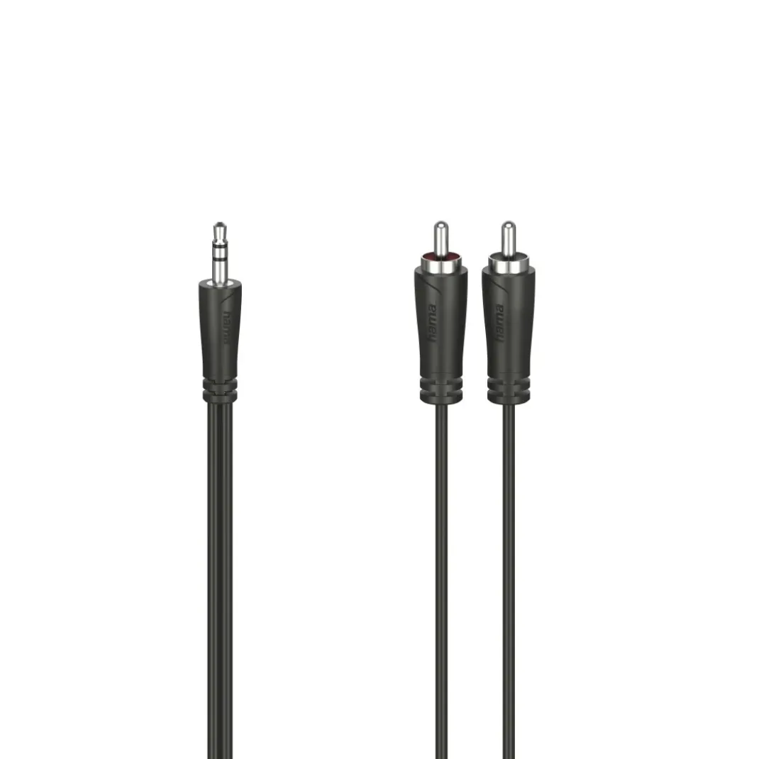 Audio-Kabel, 3,5-mm-Klinken-Stecker - 2 Cinch-Stecker, Stereo, 5,0 m