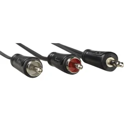 Audio-Kabel, 3,5-mm-Klinken-Stecker - 2 Cinch-Stecker, Stereo, 3,0 m