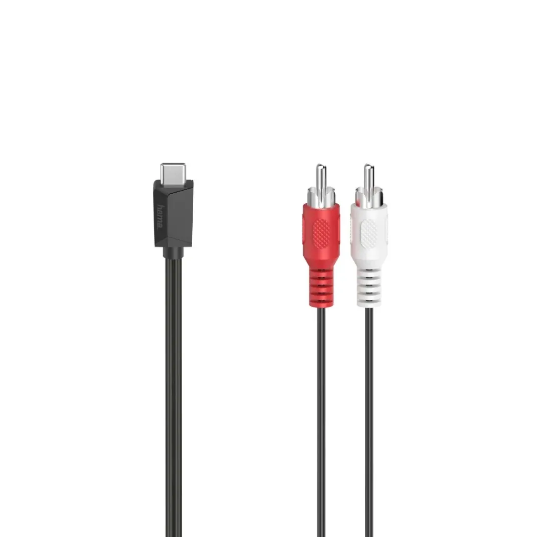 Audio-Kabel, USB-C-Stecker - Cinch-Stecker, Stereo, 1,50 m