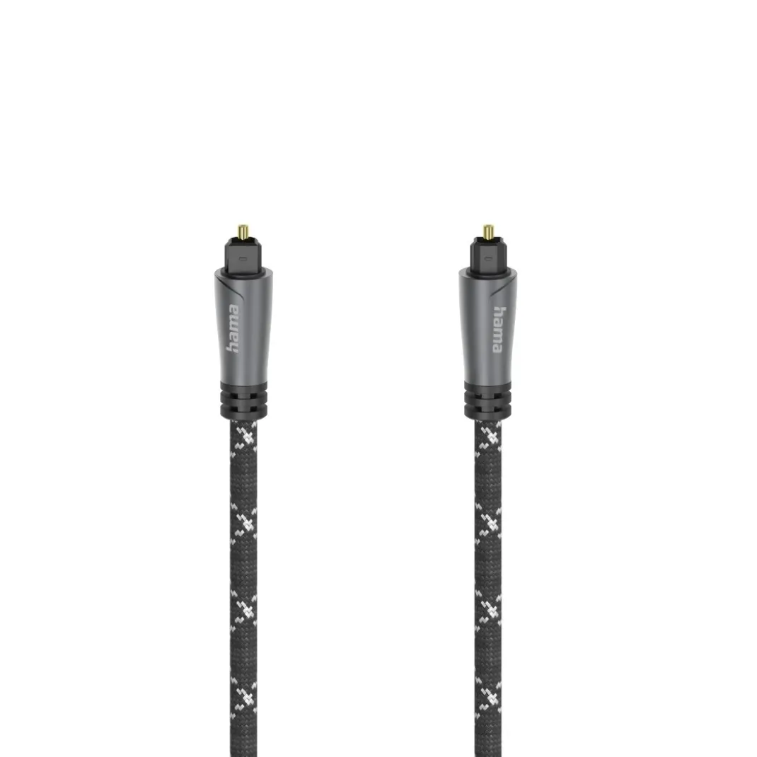 Audio-Lichtleiter-Kabel, ODT-Stecker (Toslink), Metall, 1,5 m