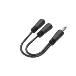 Audio-Splitter, 3,5-mm-Klinke-Stecker - 2x 3,5mm-Klinke-Buchse, Stereo