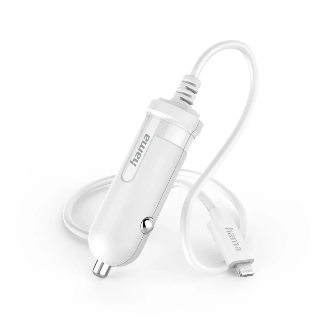 Auto-Ladegerät mit Lightning-Anschluss, 5 W, 1 m, Weiß