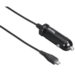 Auto-Ladegerät mit Micro-USB-Anschluss, 12 W, 1,0 m, Schwarz