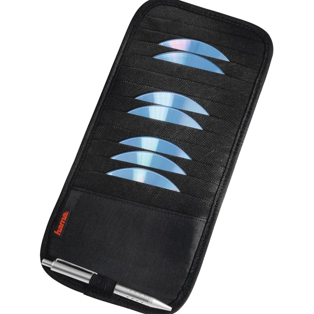Automotive Sonnenblendentasche 12 CD, Schwarz
