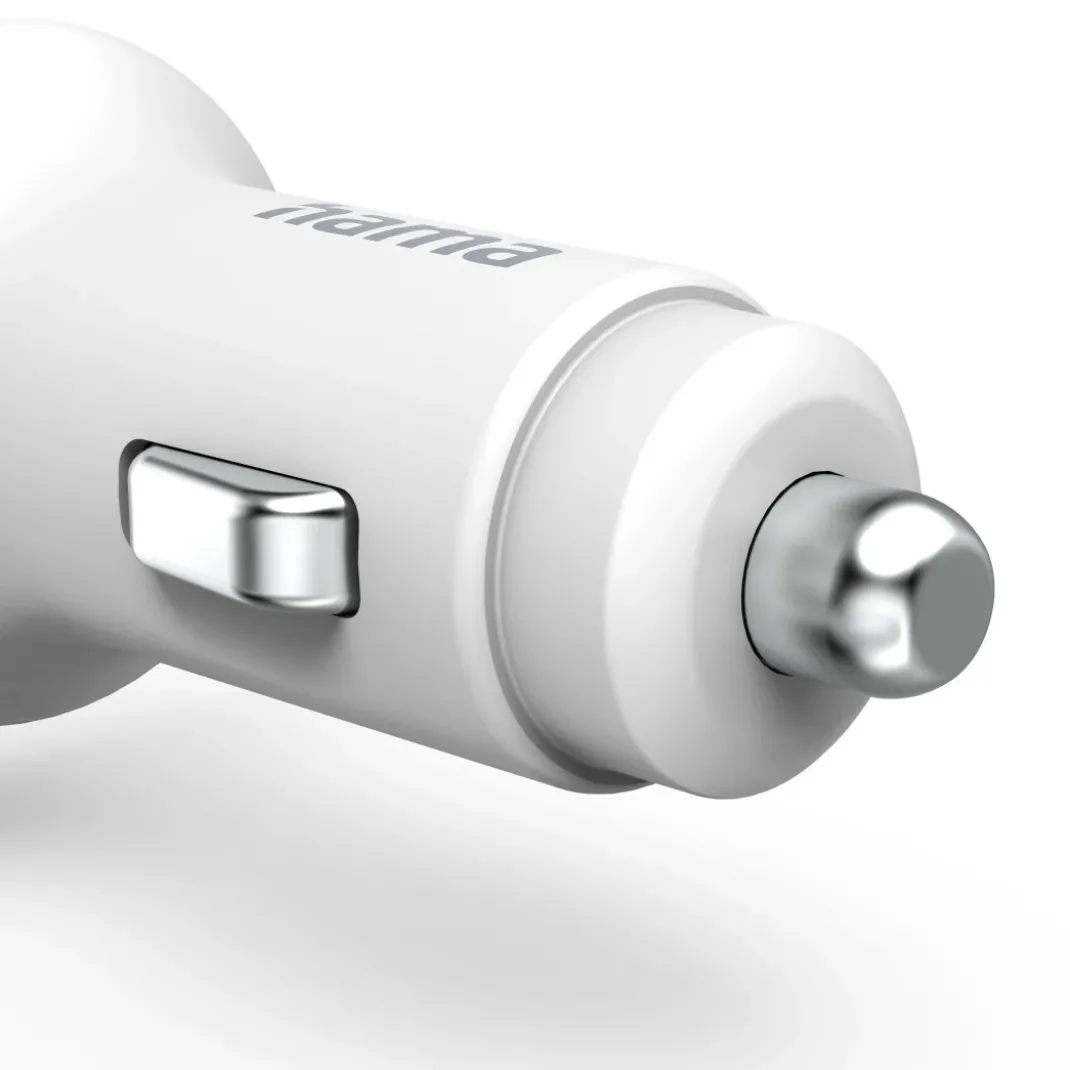 Auto-Schnellladegerät mit Ladekabel Lightning, PD, 20 W, 1 m, Weiß