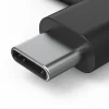 Aux-Adapter USB-C – 3,5-mm-Klinke-Buchse, 90° Winkelstecker, Schwarz