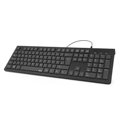 Basic-Tastatur "KC-200", Schwarz, QWERTY, UKR