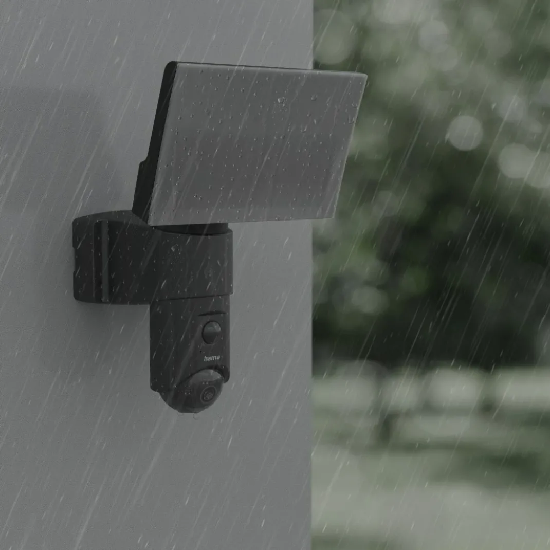 Überwachungskamera mit Licht und Bewegungsmelder, WLAN, für außen, 1080p