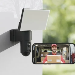 Überwachungskamera mit Licht und Bewegungsmelder, WLAN, für außen, 1080p