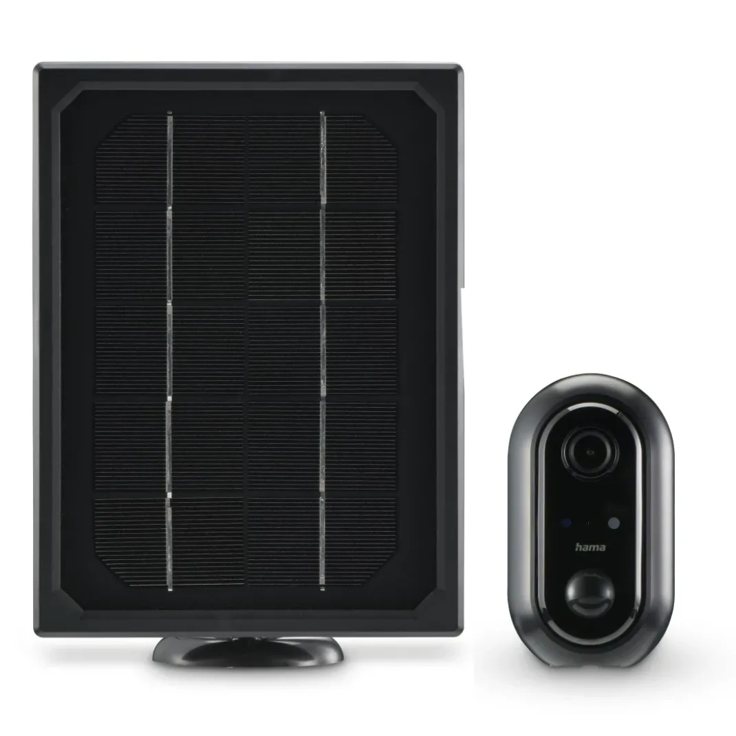 Überwachungskamera, WLAN-Kamera outdoor, Akku, Solar, Aufzeichnung, 1080p