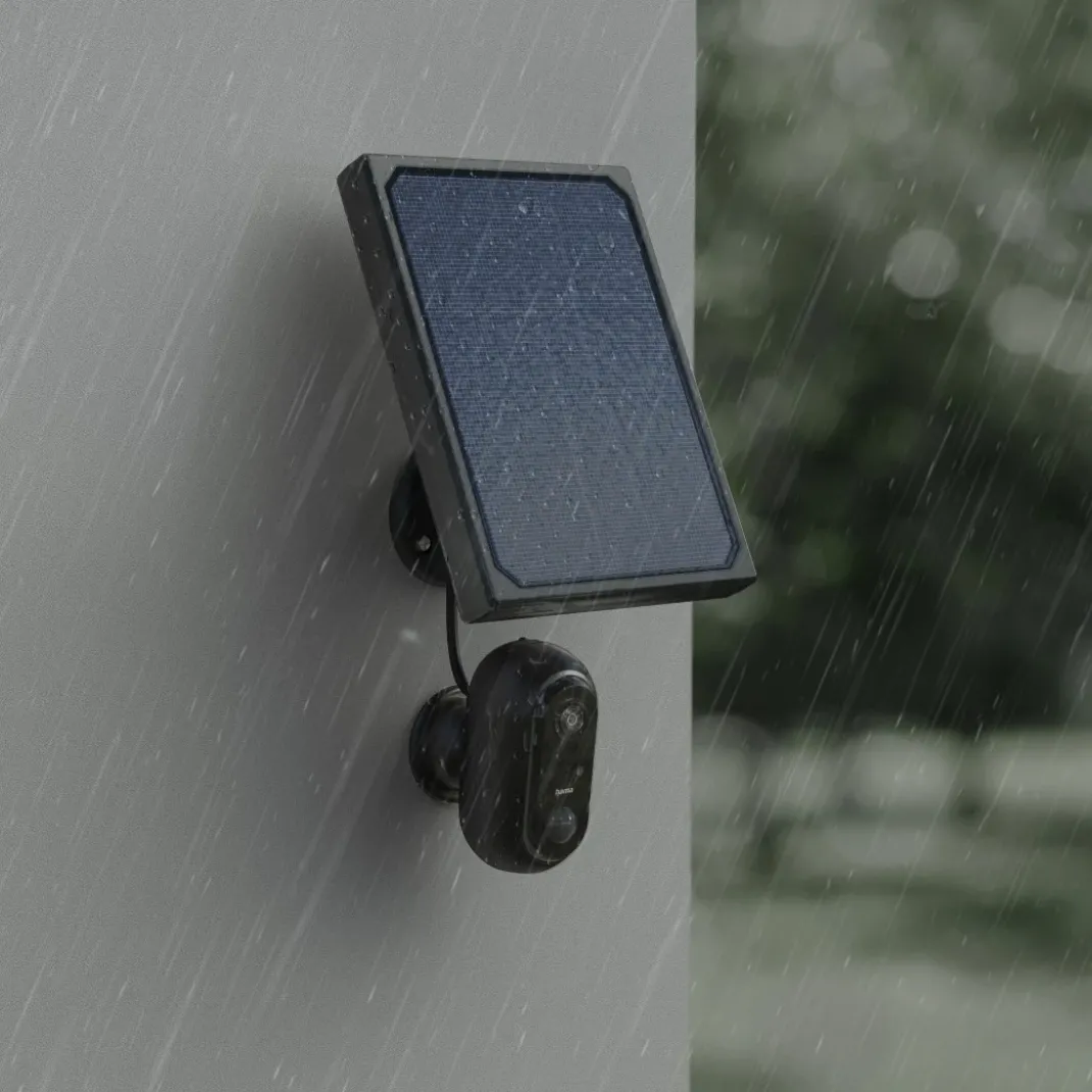 Überwachungskamera, WLAN-Kamera outdoor, Akku, Solar, Aufzeichnung, 1080p