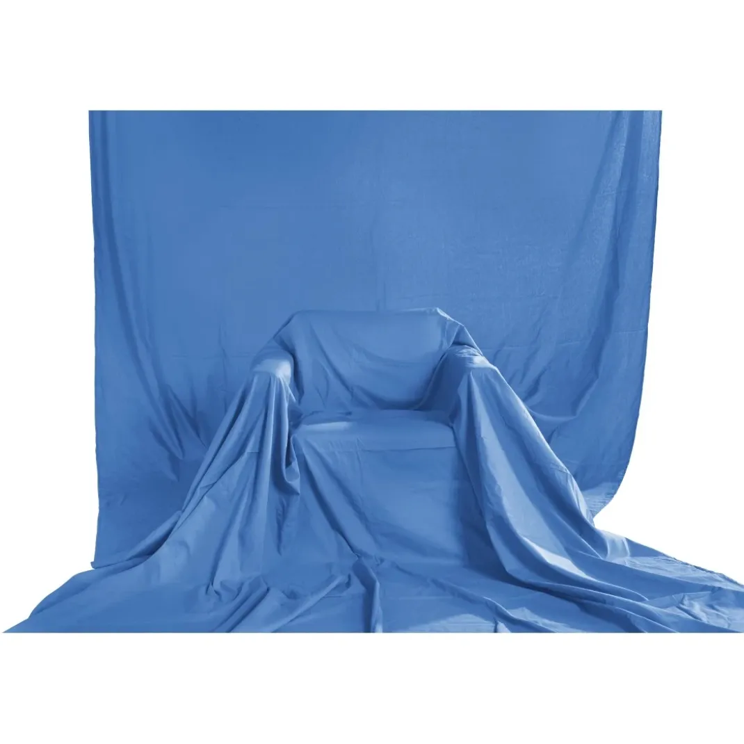 Bluescreen Hintergrund, Stoff, 2,95 x 6 m, Royalblau