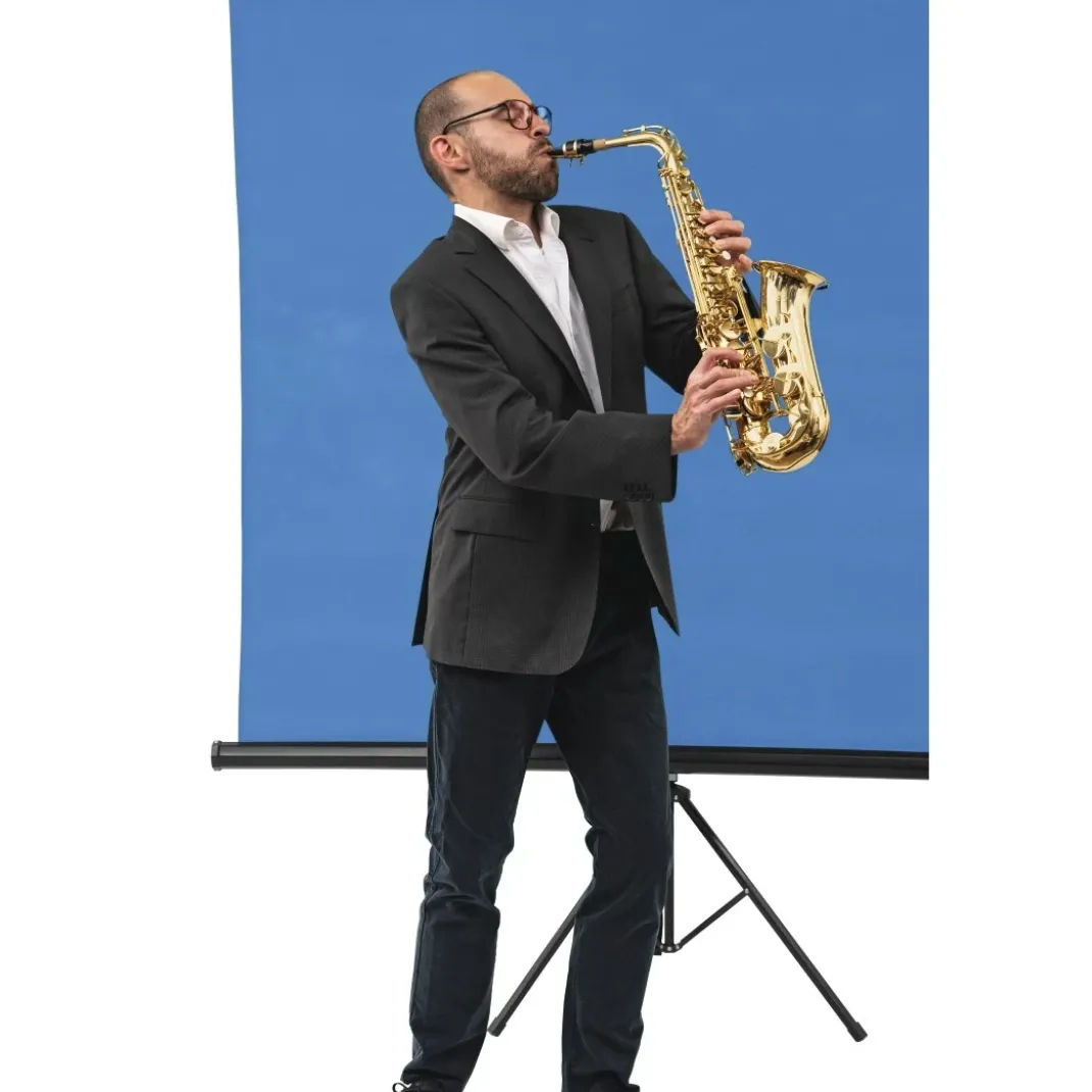 Bluescreen Hintergrund, Stoff, 2,95 x 6 m, Royalblau