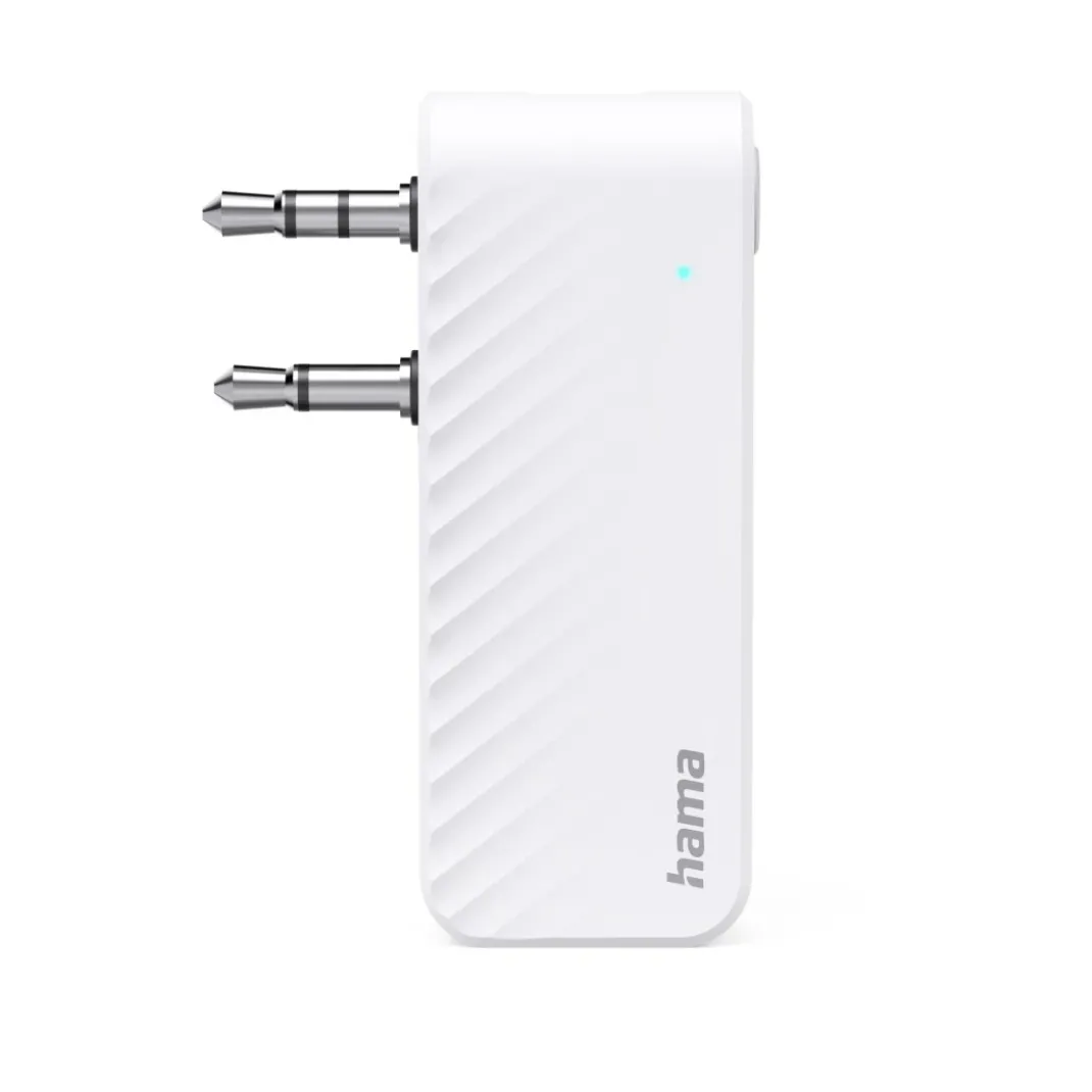 Bluetooth®-Audio-Transmitter für Flugzeuge und universal, 10h, m. AUX, Weiß