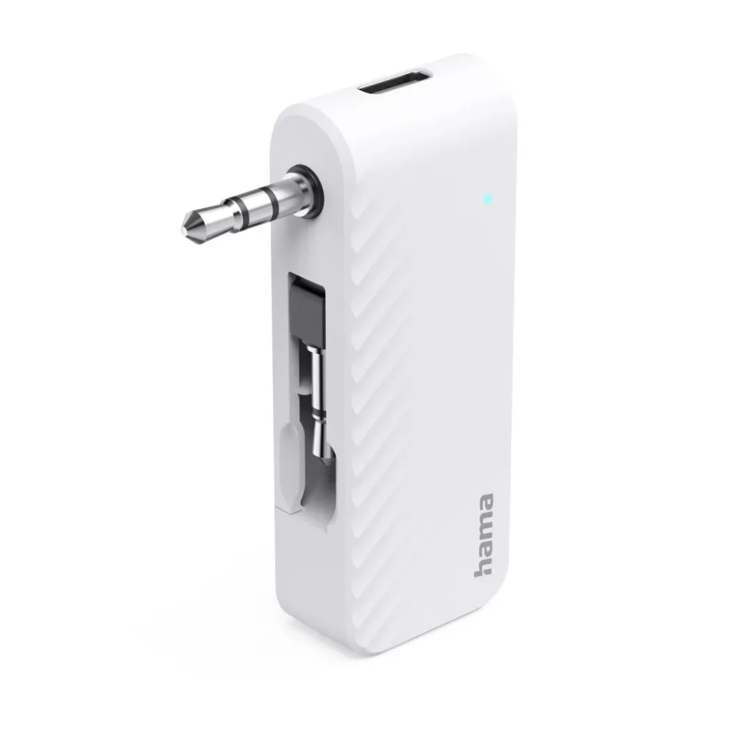 Bluetooth®-Audio-Transmitter für Flugzeuge und universal, 10h, m. AUX, Weiß