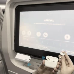 Bluetooth®-Audio-Transmitter für Flugzeuge und universal, 10h, m. AUX, Weiß