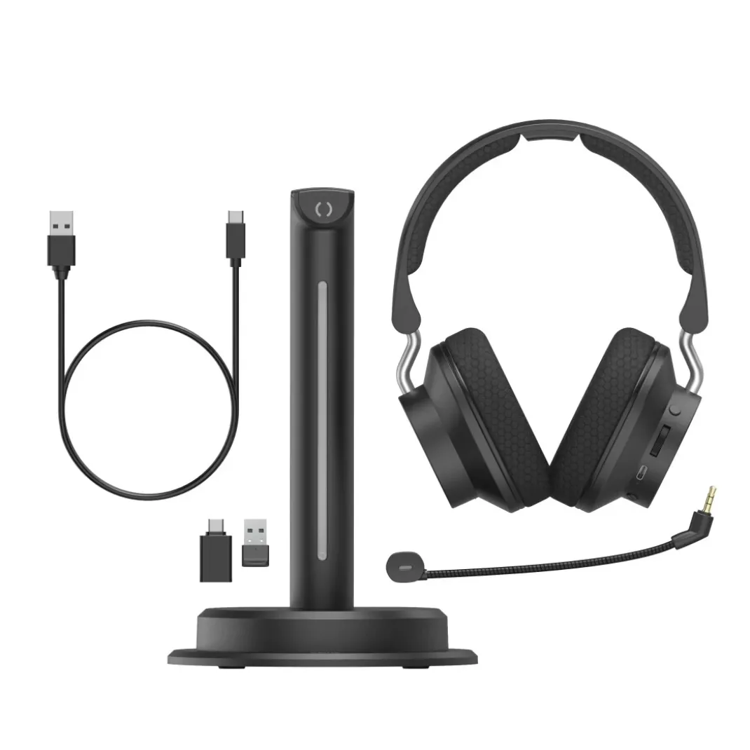 Bluetooth®-Headset "BT-900", Multipoint, Ladestation, ENC, kabellos, Schw.