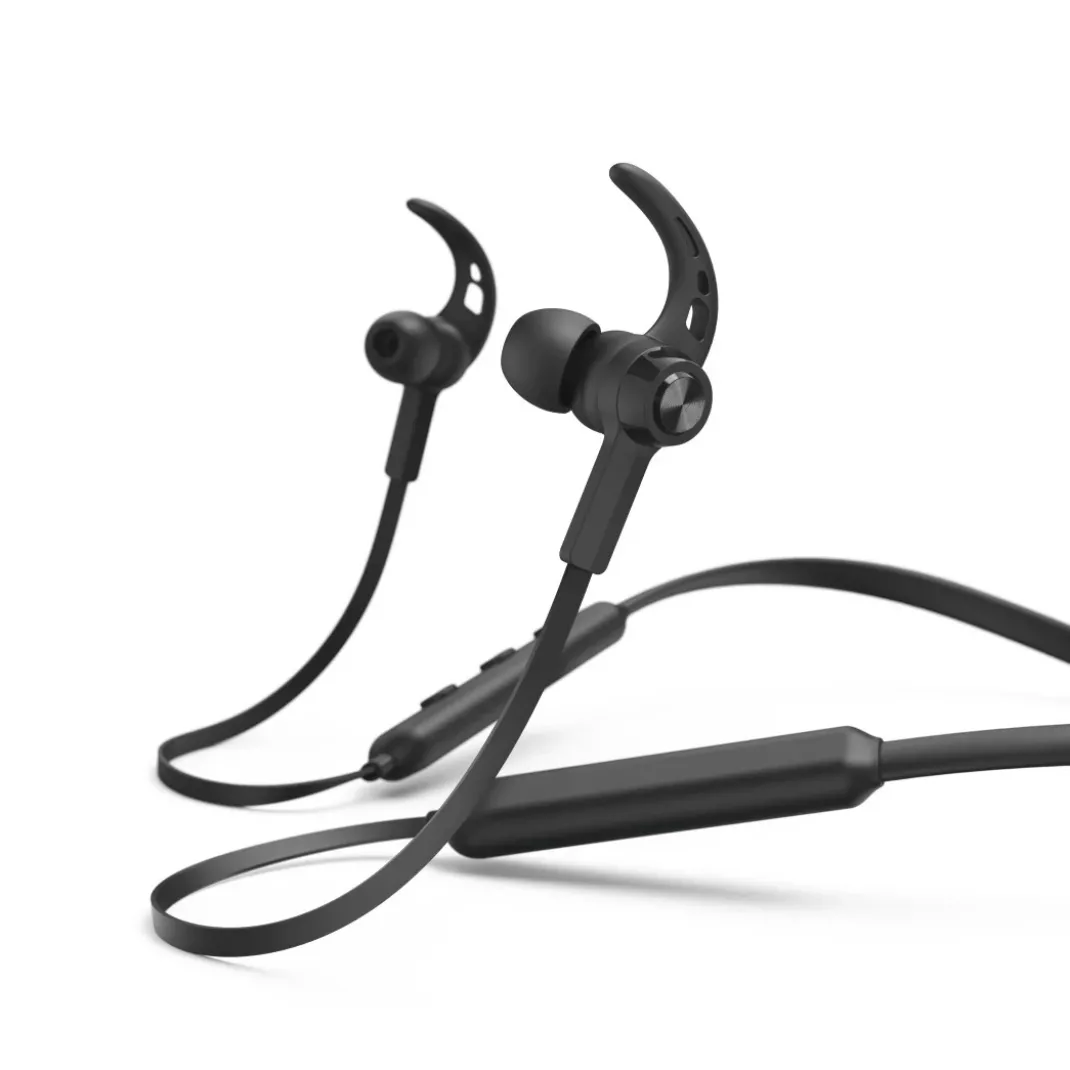Bluetooth®-Kopfhörer "Freedom Neck II", In-Ear, Mikrofon, Ear-Hook, Schwarz