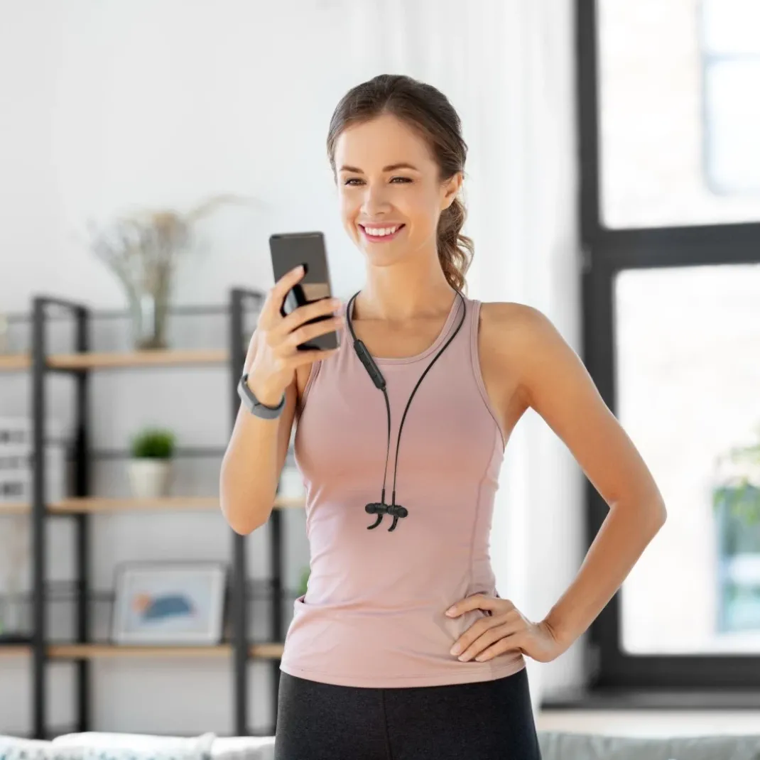 Bluetooth®-Kopfhörer "Freedom Run III", In-Ear, Mikrofon, Ear-Hook, Schwarz