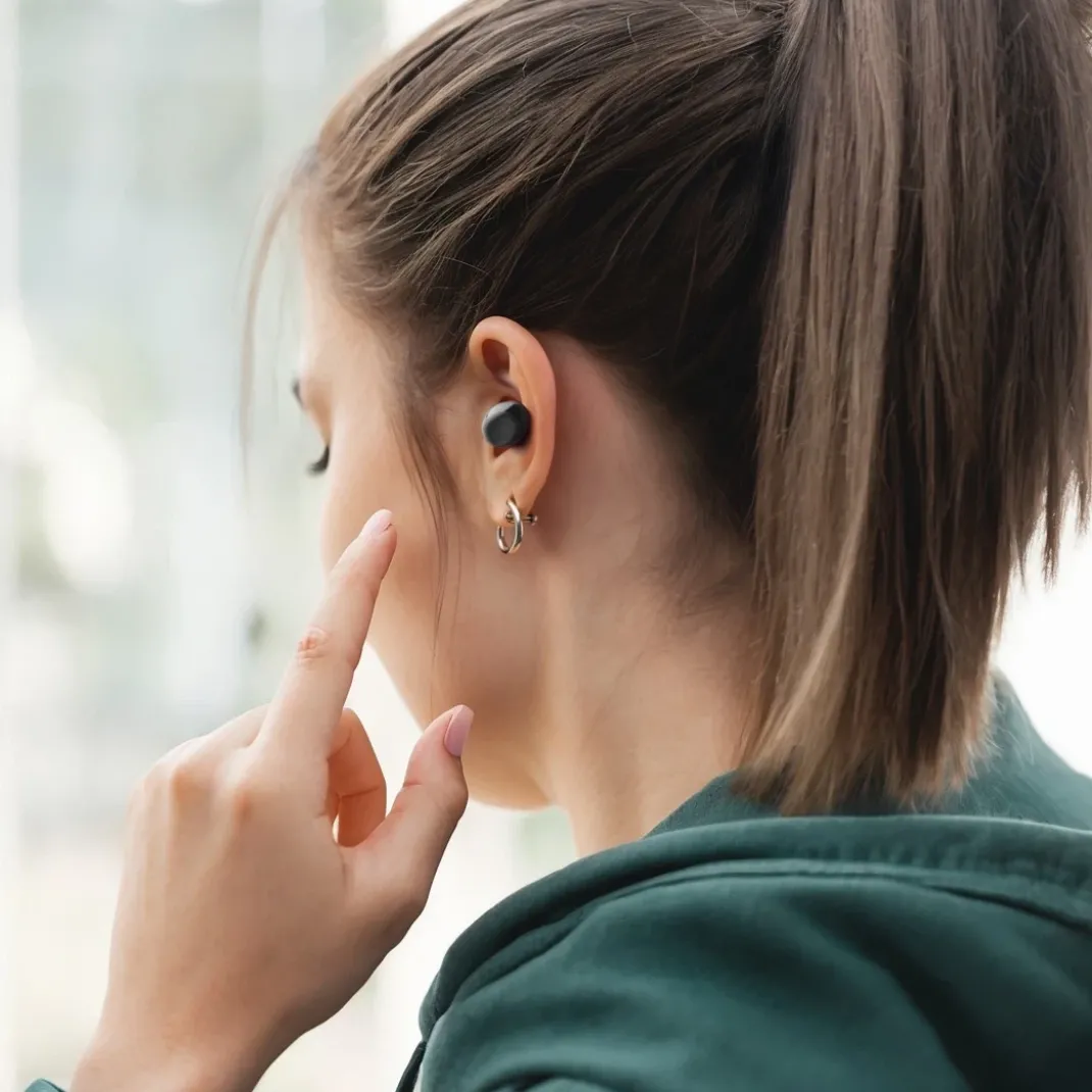 Bluetooth®-Kopfhörer "Freedom Buddy II", True Wireless Earbuds, ENC, Schw.