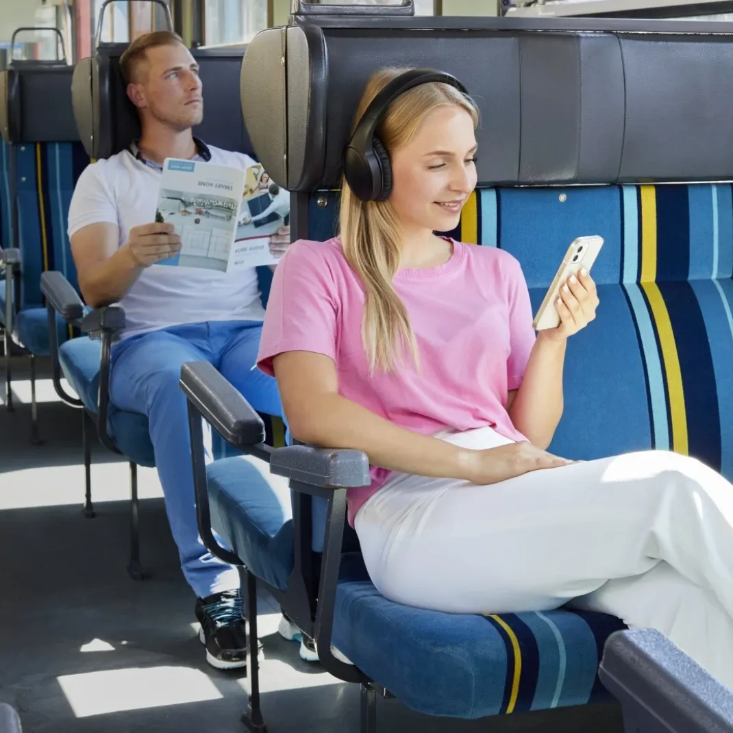 Bluetooth®-Kopfhörer "Spirit Focused", Over-Ear, ANC, Mikro, Tasche, Schw.