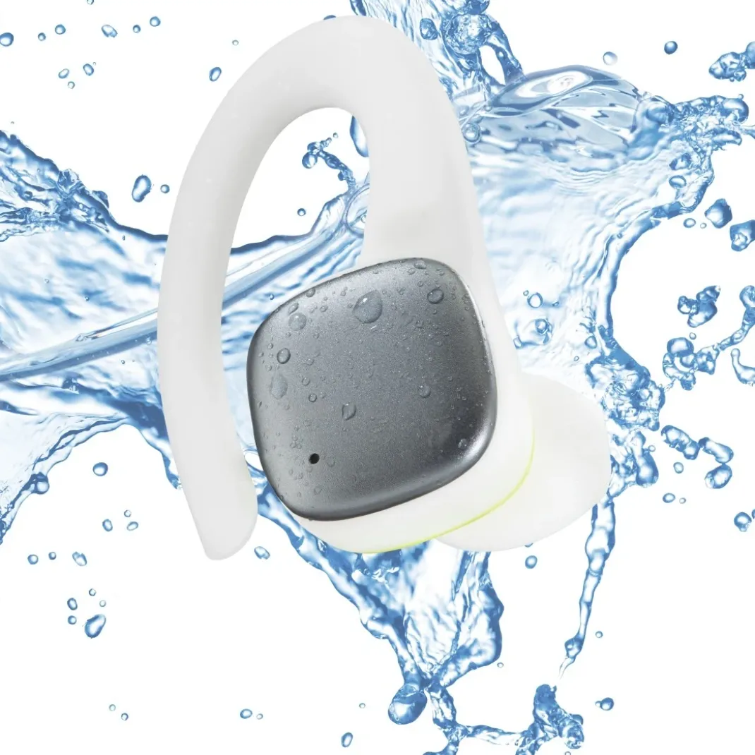 Bluetooth®-Kopfhörer "Spirit Athletics", True Wireless, Ohrbügel, Weiß/Gelb