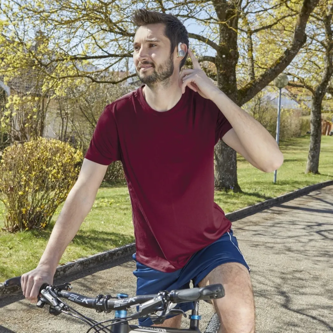 Bluetooth®-Kopfhörer "Spirit Athletics", True Wireless, Ohrbügel, Weiß/Gelb