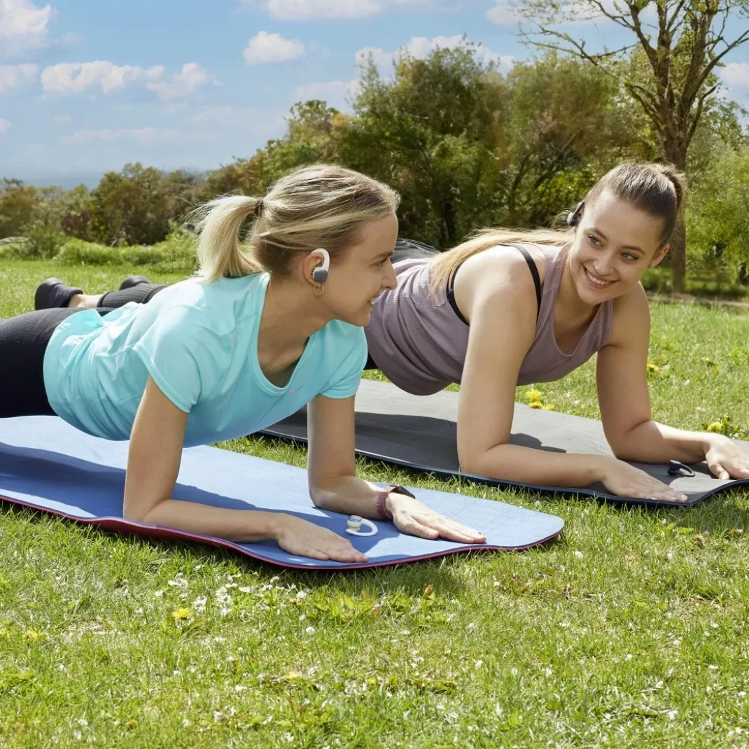 Bluetooth®-Kopfhörer "Spirit Athletics", True Wireless, Ohrbügel, Schw/Gelb