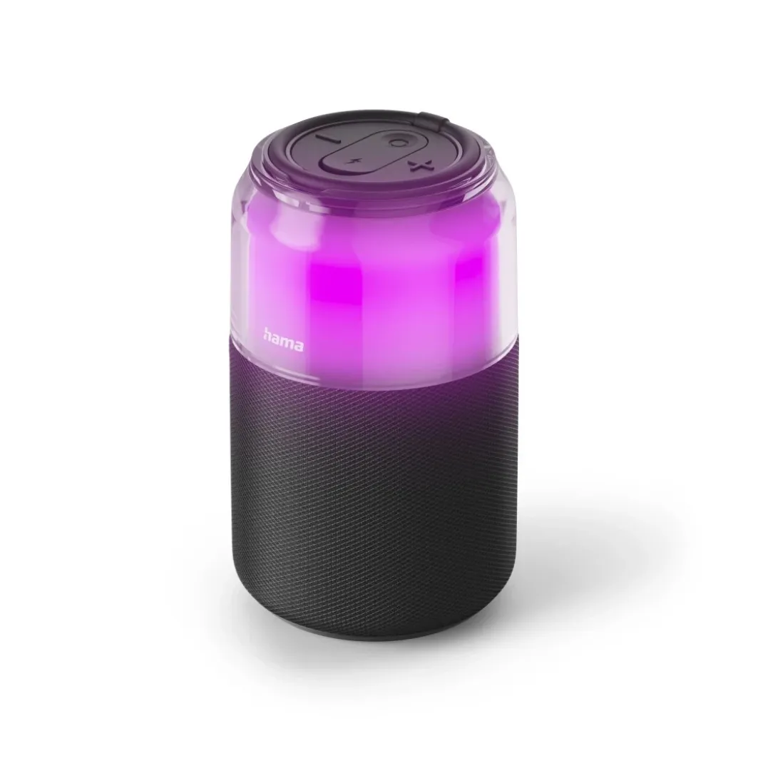 Bluetooth®-Lautsprecher "Can Speaker", 4 LED-Licht-Modi, 5W, Schwarz
